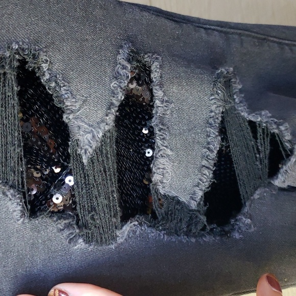 Torrid Boyfriend Straight Vintage Stretch Mid-Rise Sequin Backed Jean new - Picture 10 of 16